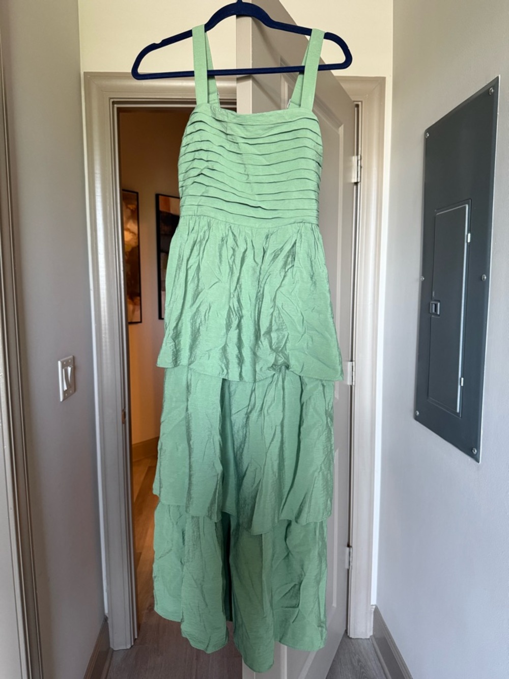 Abercrombie & Fitch Green Maxi dress size x-small petite